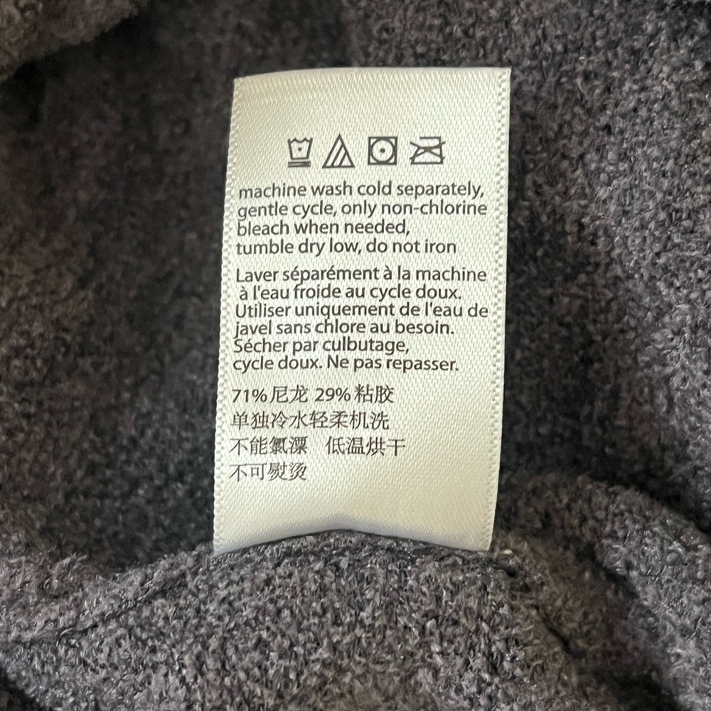 Barefoot Dreams | Cozychic Ultralite gray tie lounge robe cardigan size … - Picture 14 of 15